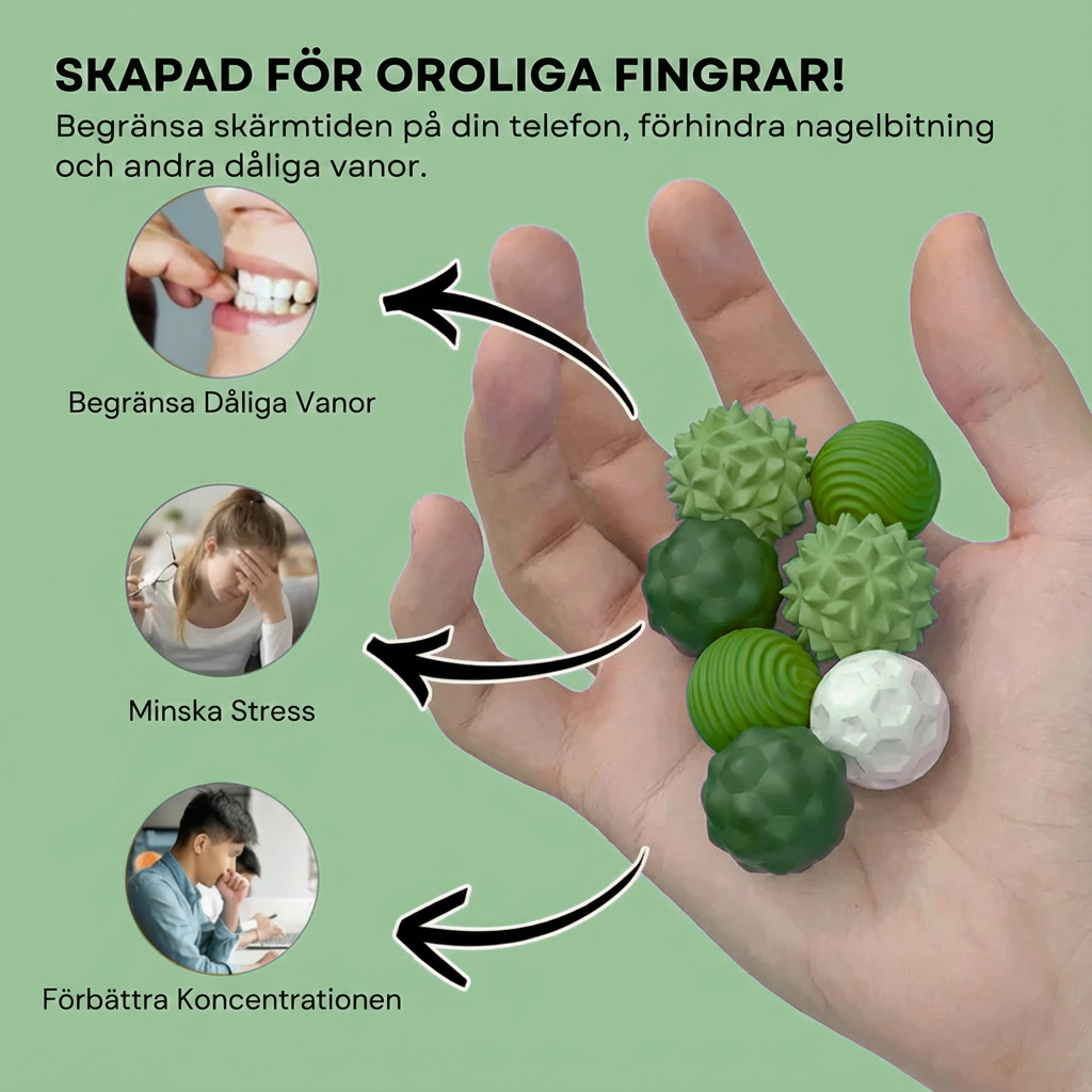 Norillo™ – Stresslindrande sensoriska bollar som lugnar händer och sinne