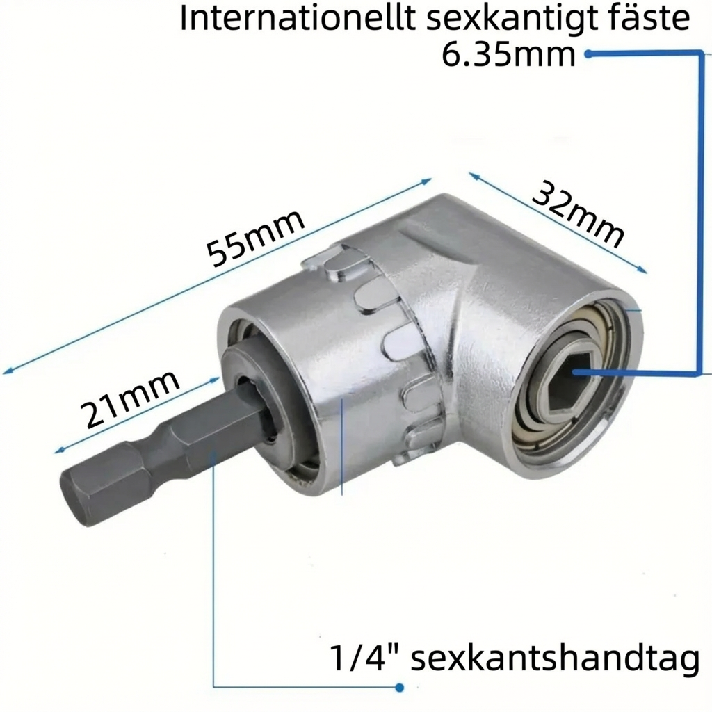 Norillo™ – Vinkeladapter som ger enkel åtkomst där vanliga verktyg inte kommer åt