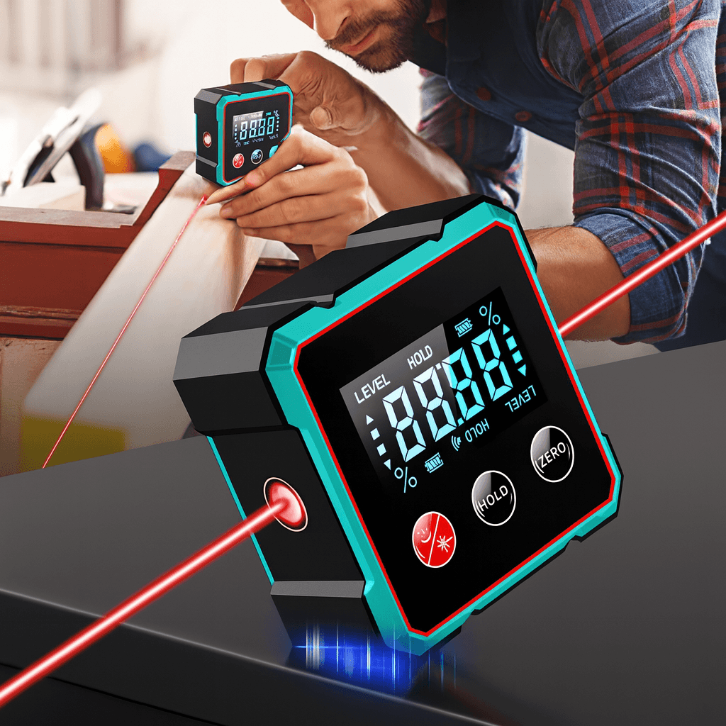 Norillo™ – 2-i-1 Digital Vinkelmätare och Laser Vattenpass