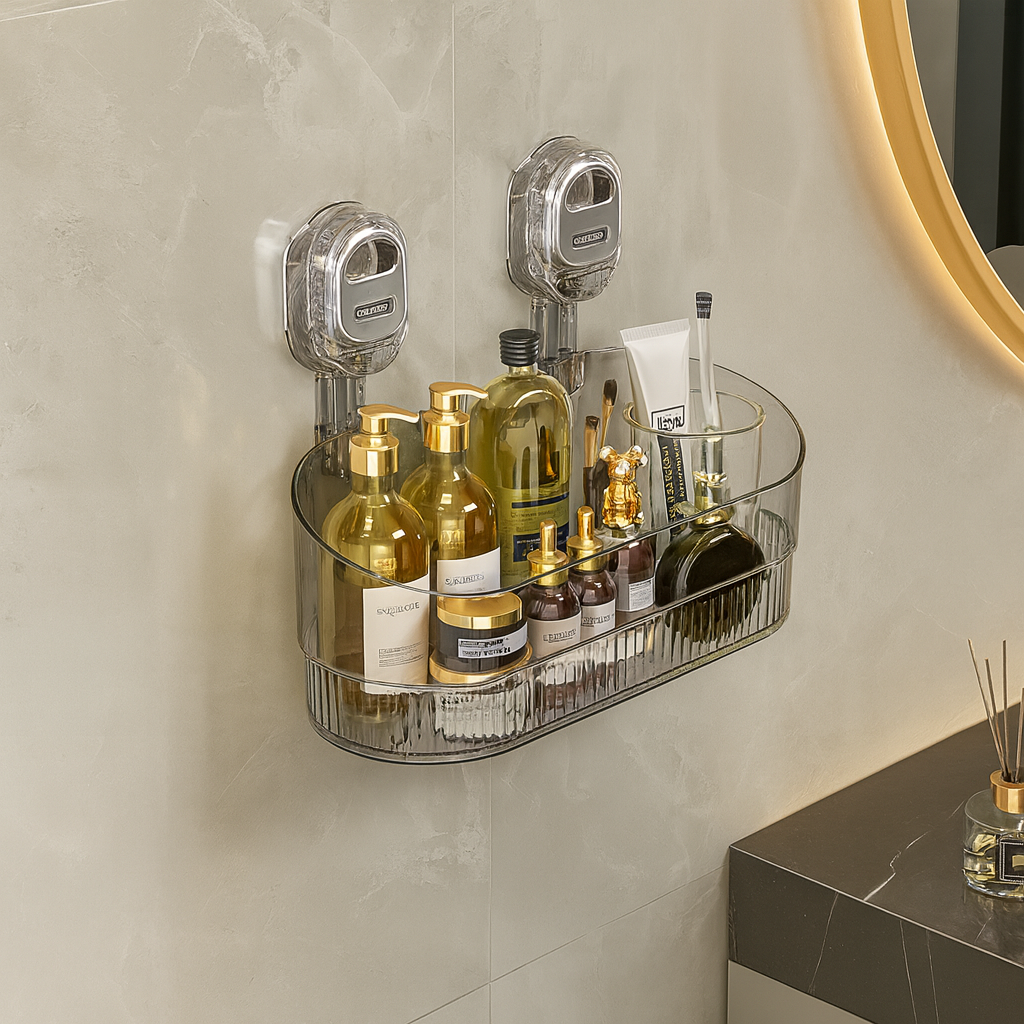 Norillo™ – Självhäftande Vägghylla utan Borrning för Kök & Badrum