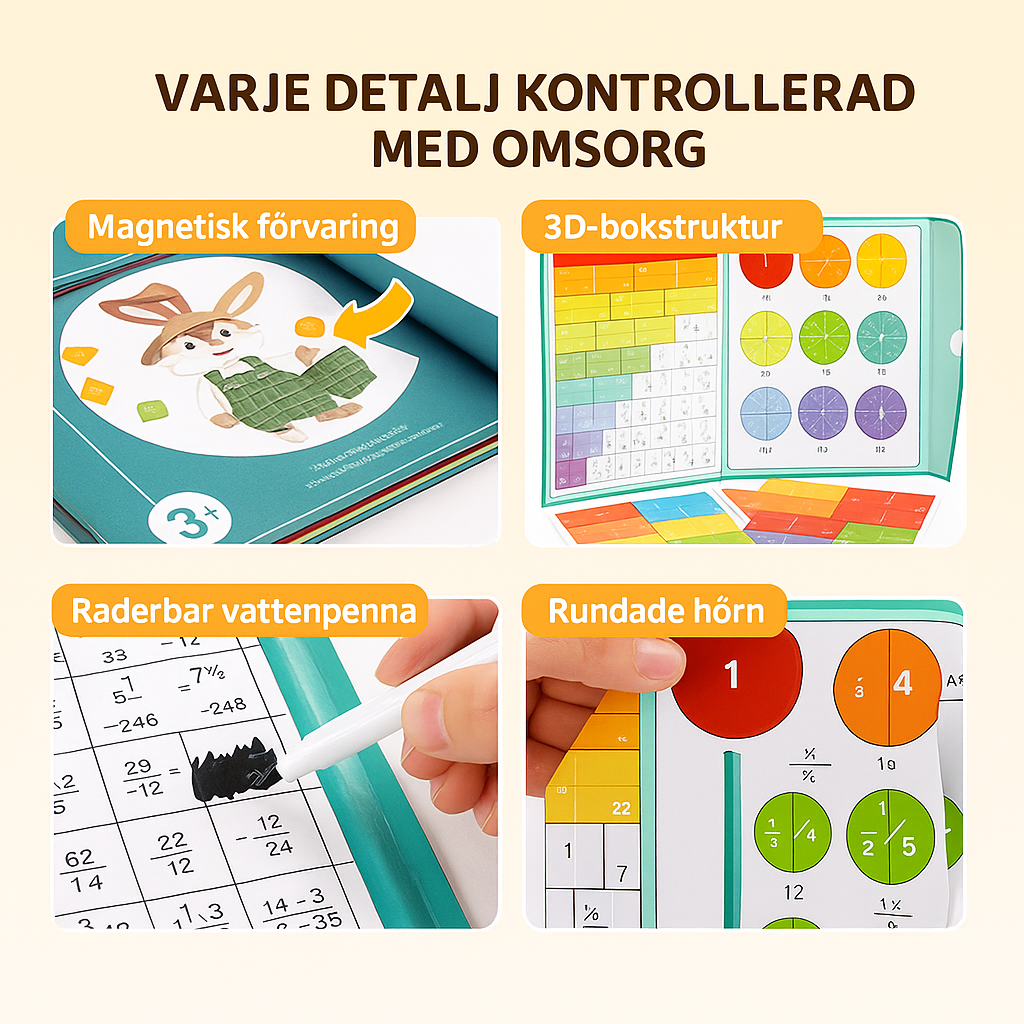 Norillo™ – Magnetiskt Mattepussel som Gör Bråk Lätta att Förstå