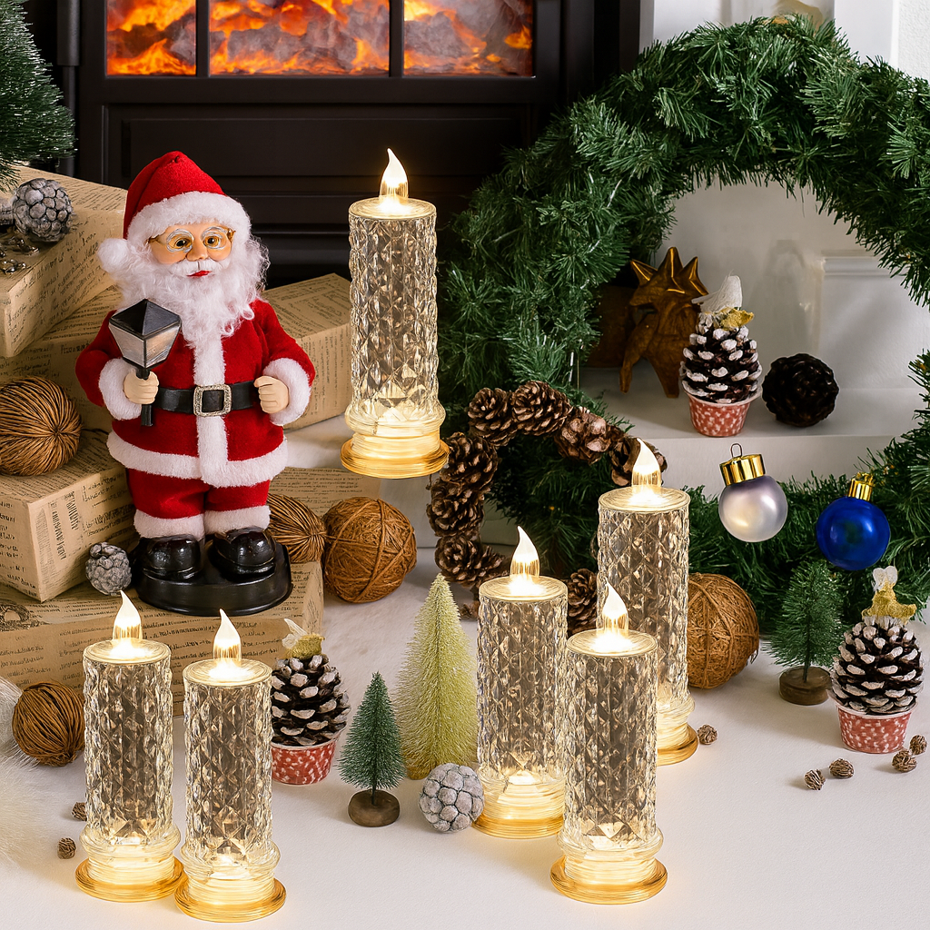 CrystalGlow™ – LED-ljusset i kristall (4st)