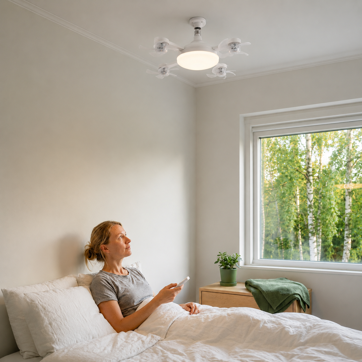 Norillo® – BreezeSocket – Takfläkt med lampa som skruvas i på minuter