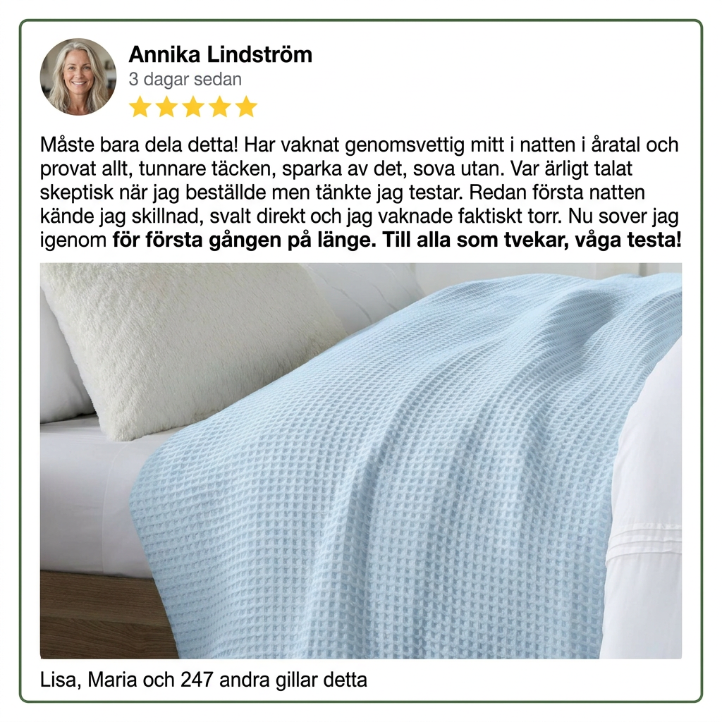 Norillo® – CoolWave – Sval, torr sömn under täcket även varma nätter