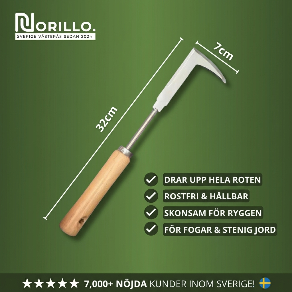 Norillo™ - Effektiv Ogräsrensare för Stenplattor & Trädgård