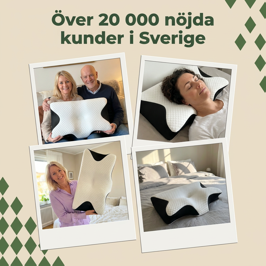 Norillo™ – Ergonomisk Nackkudde som Lindrar Nack- & Ryggsmärta