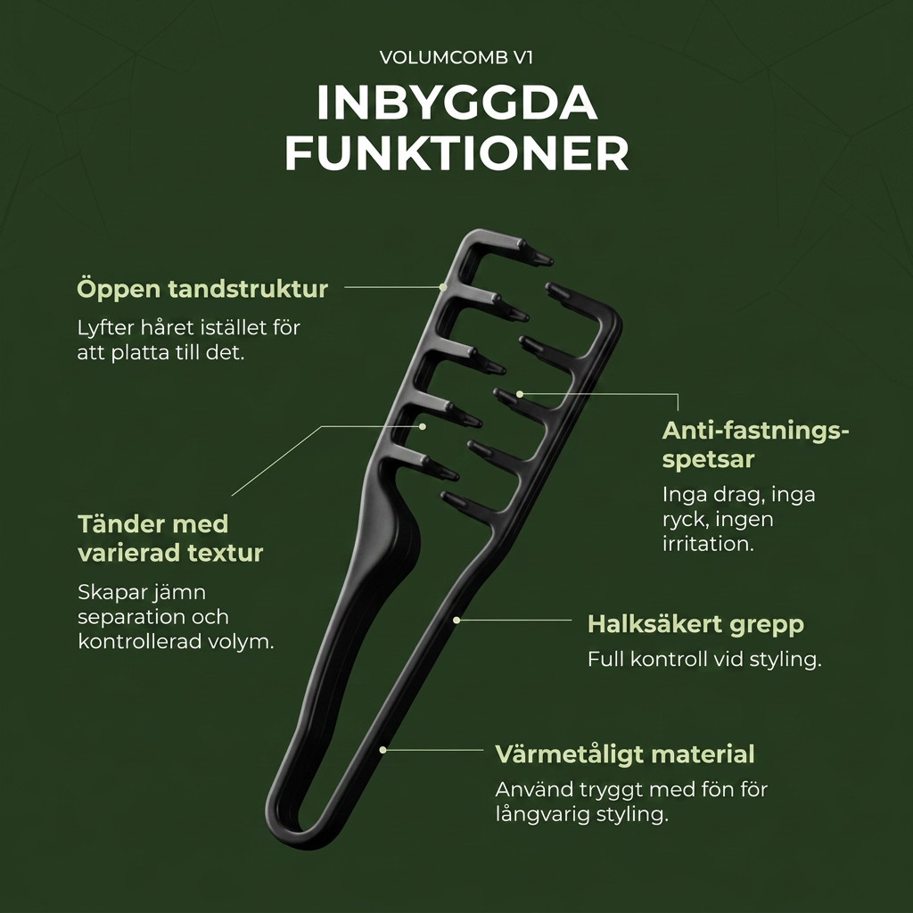 Norillo™ – VolumComb V1 – Frisyr på 30 sekunder utan hårbrott