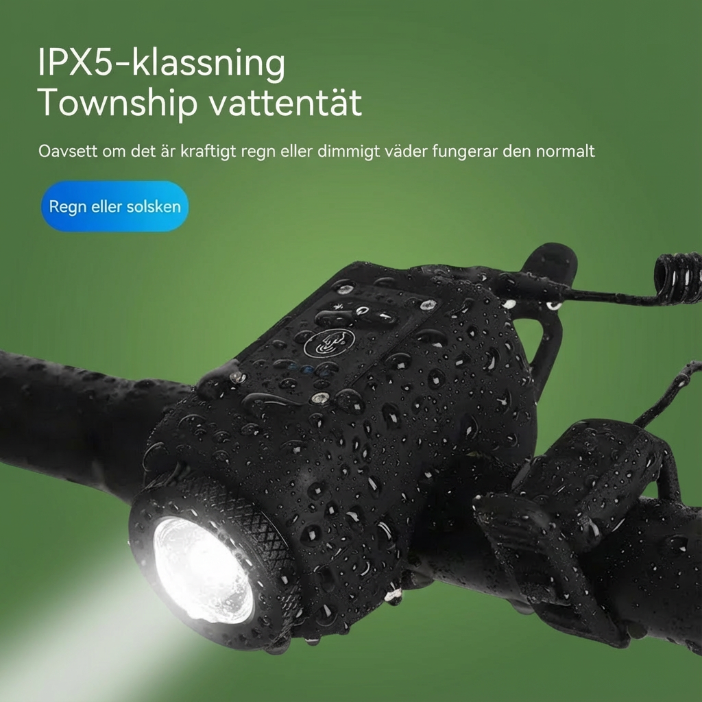 Norillo™ – 110 dB cykeltuta med långräckviddande framljus för nattkörning