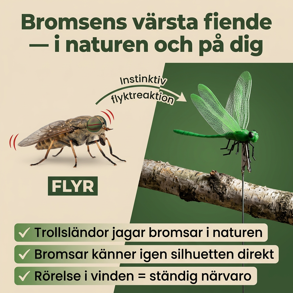 Trollsländan™ - Naturens Fiende mot Bromsar, Mygg & Flugor (3-Pack)
