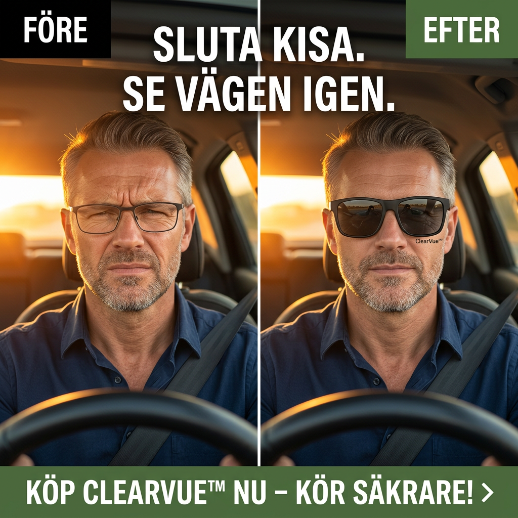 ClearVue – Skarp sikt i solen över dina vanliga glasögon