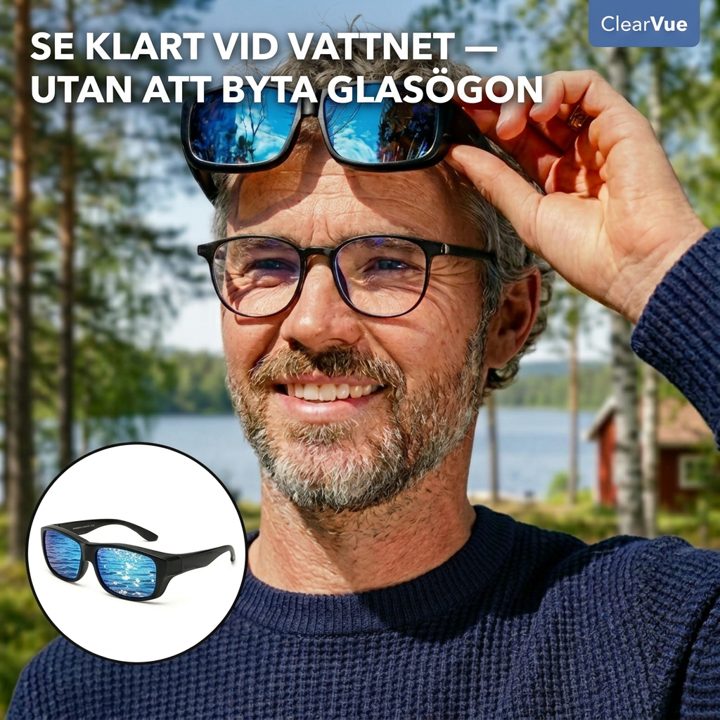 ClearVue – Skarp sikt i solen över dina vanliga glasögon