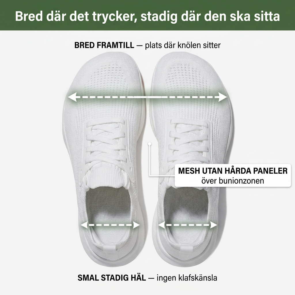 Stigré™ – Hallux-vänliga sneakers du kliver i utan att böja dig