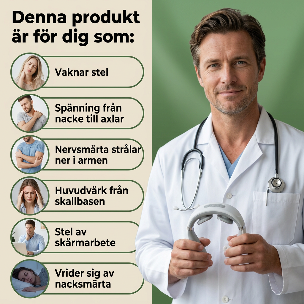 Norillo™ – CervoFlex Pro – Lindrar stel nacke med värme & puls