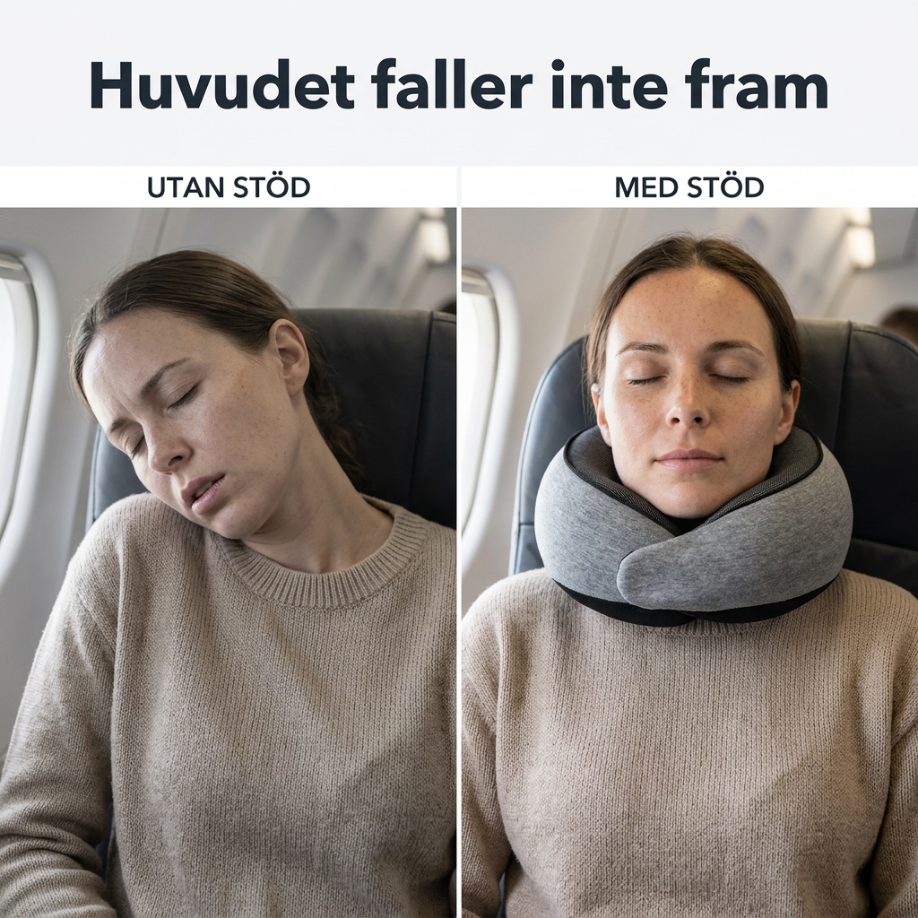 Norillo® – NestHold – Resekudde med hakstöd som stöttar när du somnar