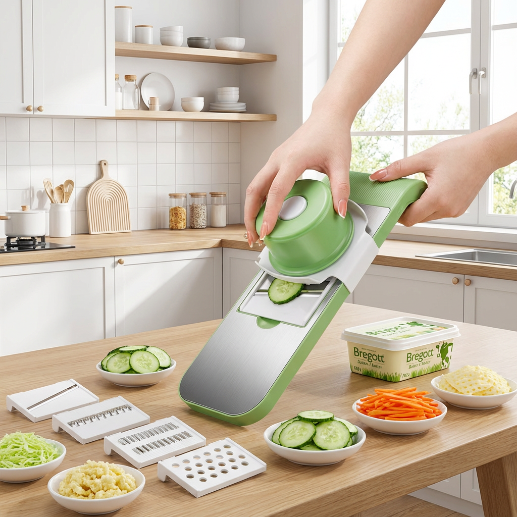 Norillo™ – Multifunktionell grönsaksskärare med 5 blad för snabb matprep
