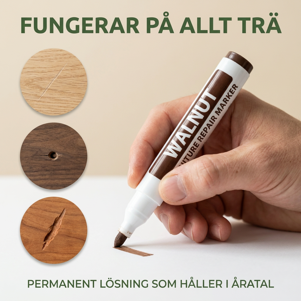 Norillo™ – Möbelpennor som döljer repor och märken på sekunder