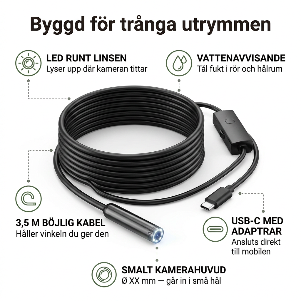 Norillo® – LumaScope – Inspektionskamera som visar det du inte ser