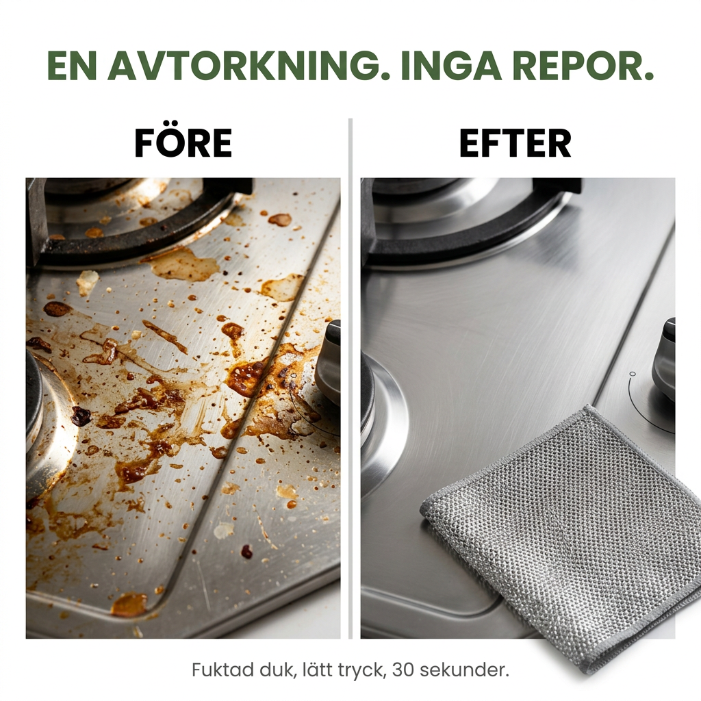 Norillo® – SteelSoft – Diskduk i stål som tar fettet utan att repa