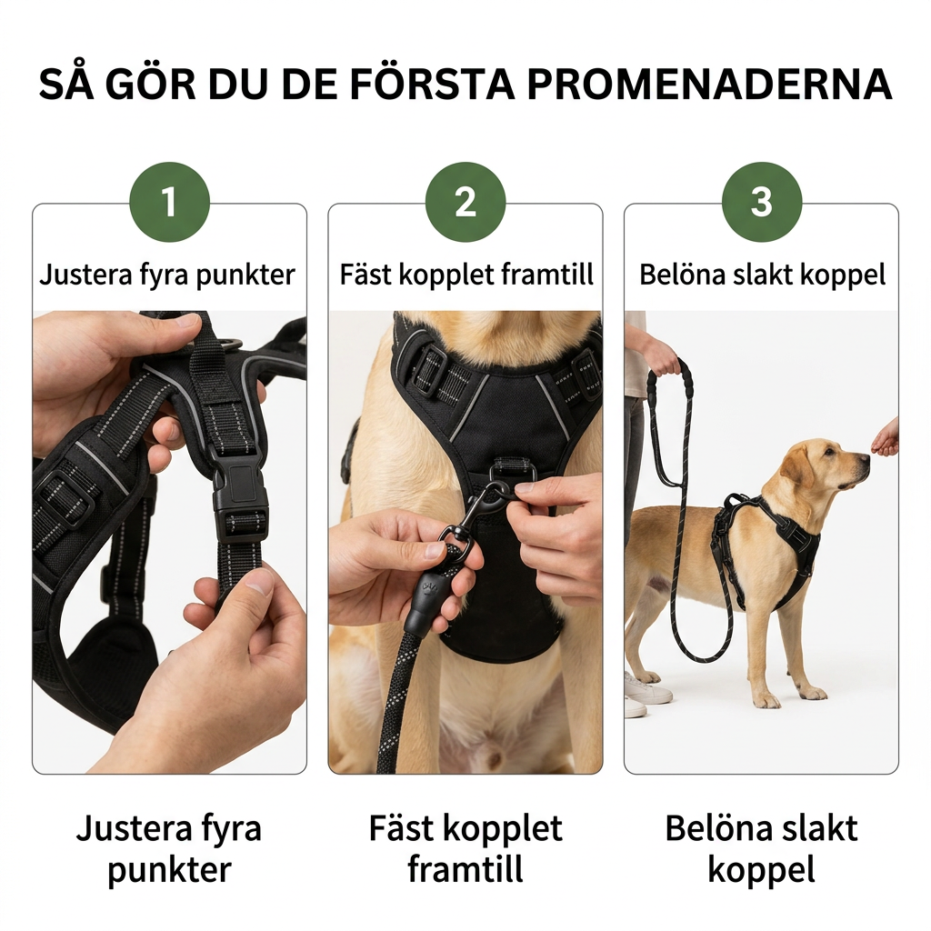 Norillo® – CalmStride – Hundsele med frontfäste för lugnare promenader