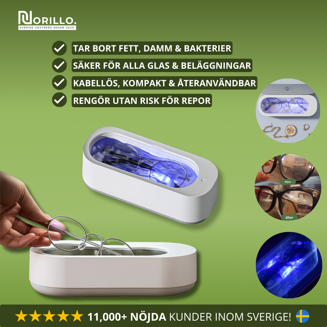 Norillo™ – Kristallklara glasögon utan putsdukar & ränder