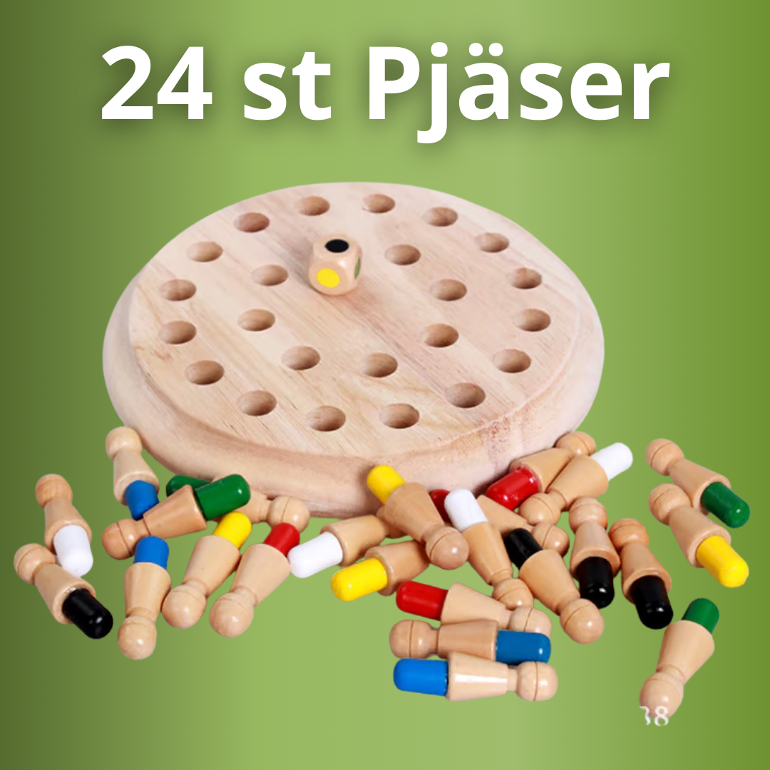 Norillo™ – Träspel för färgmemory som tränar barns minne & fokus