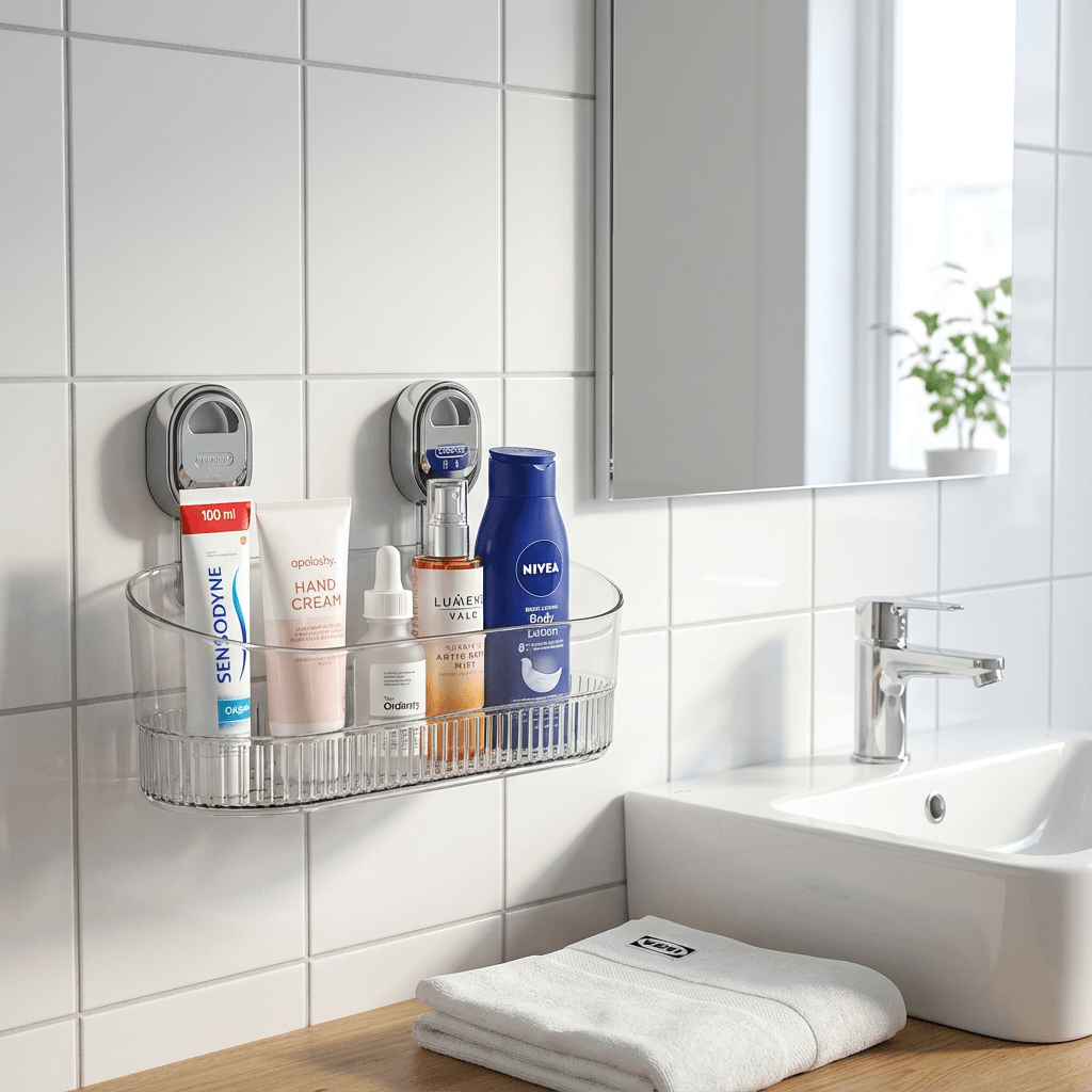 Norillo™ – Självhäftande Vägghylla utan Borrning för Kök & Badrum