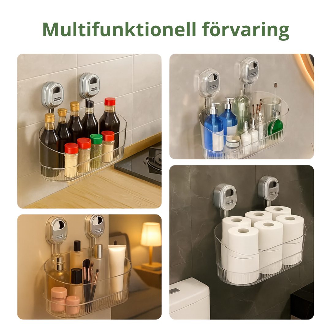 Norillo™ – Självhäftande Vägghylla utan Borrning för Kök & Badrum