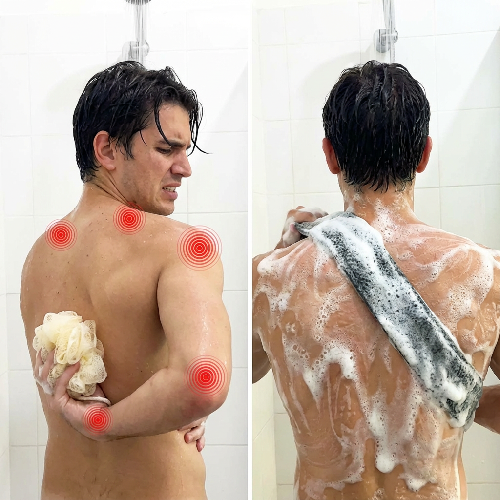 Norillo™ – Exfolierande Antibakteriell Duschhandduk för hela kroppen