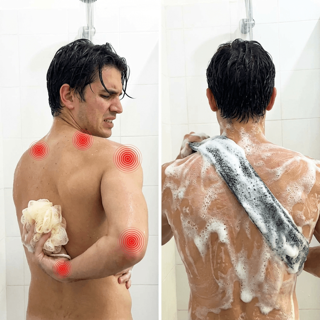 Norillo™ – Exfolierande Antibakteriell Duschhandduk för hela kroppen