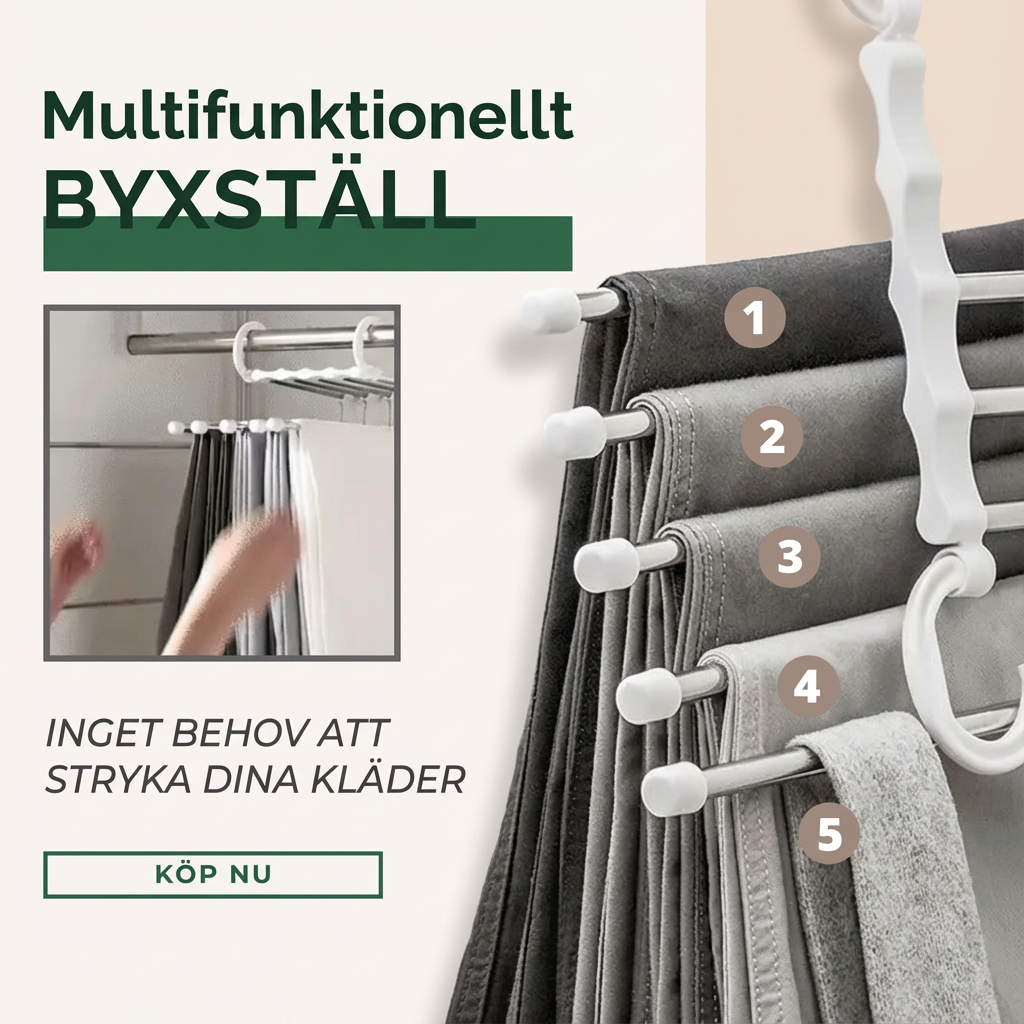 Norillo™ – Space-saving hängare för byxor, jeans och kjolar utan veck