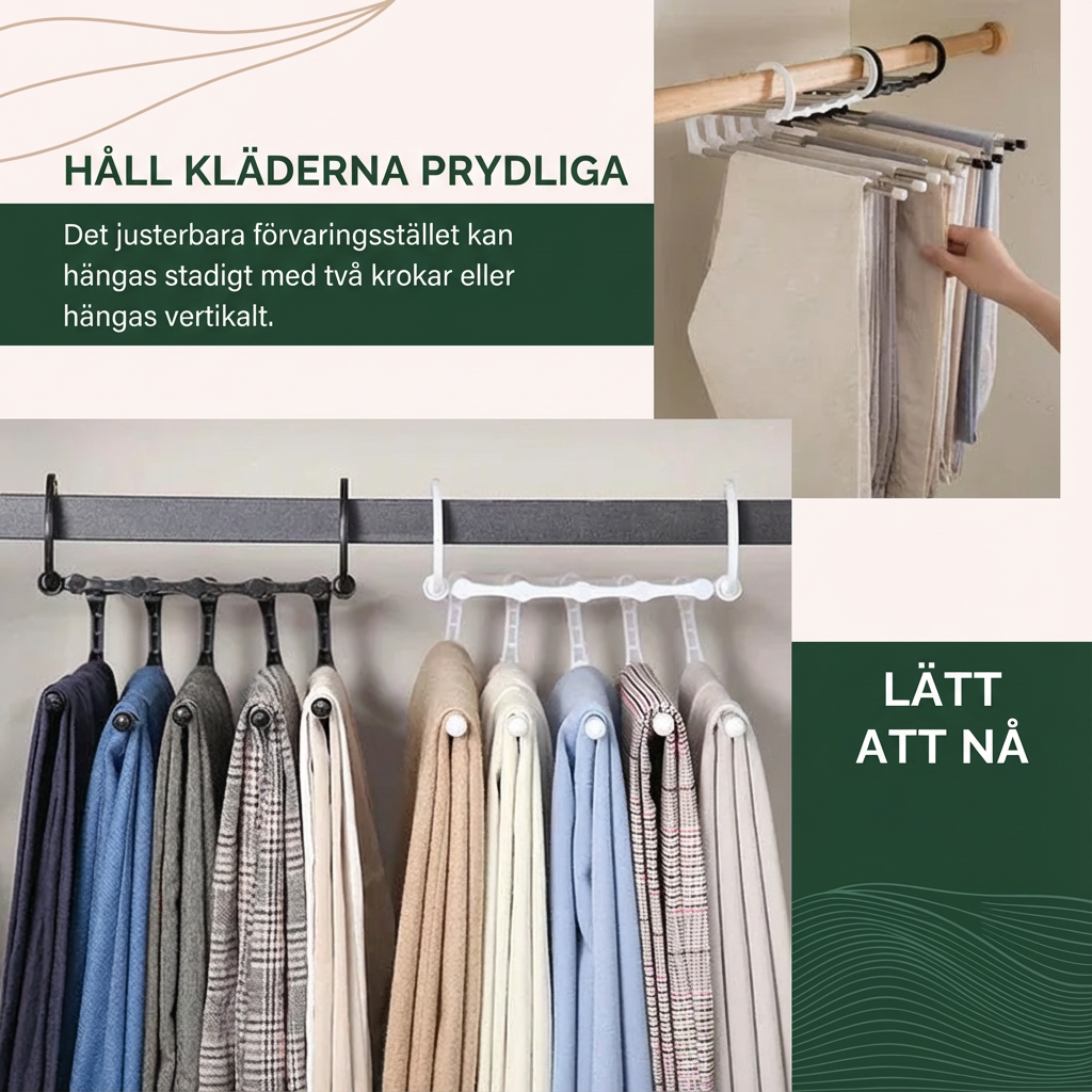 Norillo™ – Space-saving hängare för byxor, jeans och kjolar utan veck