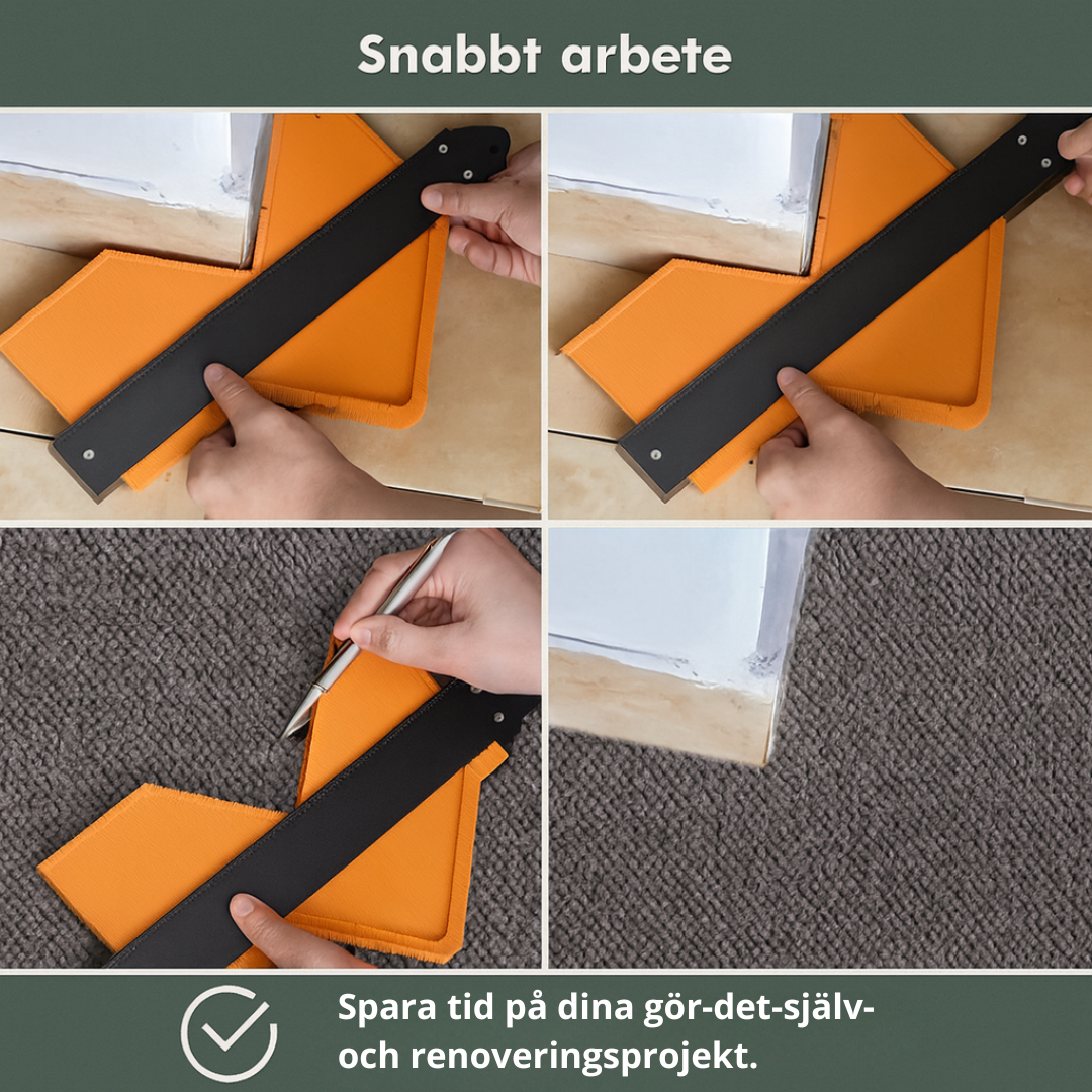 Norillo™ – Konturmätare 25 cm med lås för perfekta snitt