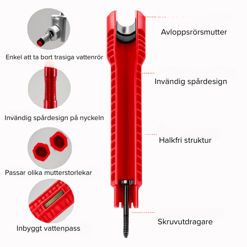 Norillo™ – 8-i-1 Rörtång för Trånga Utrymmen & Snabba VVS-Reparationer