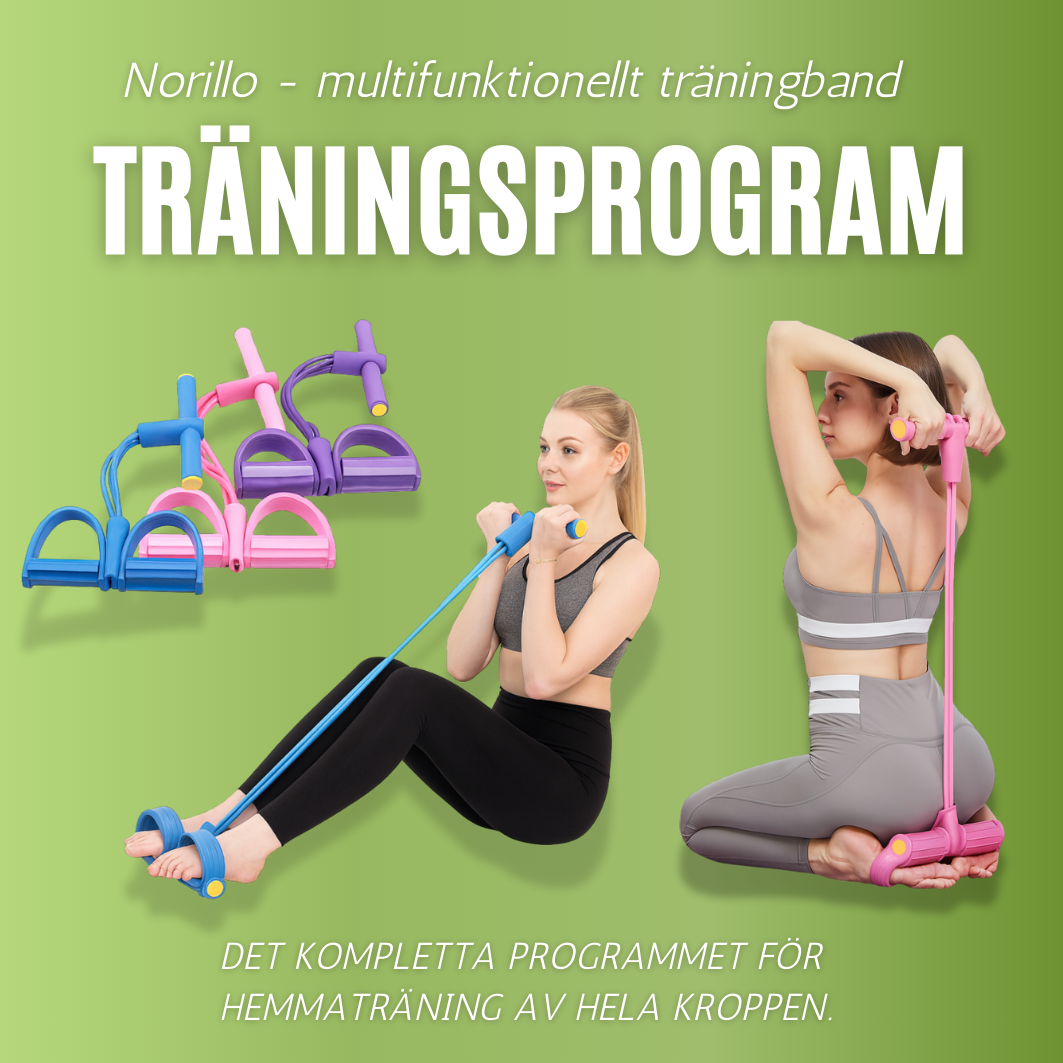 TRÄNINGSPROGRAM - Norillo - multifunktionellt träningband