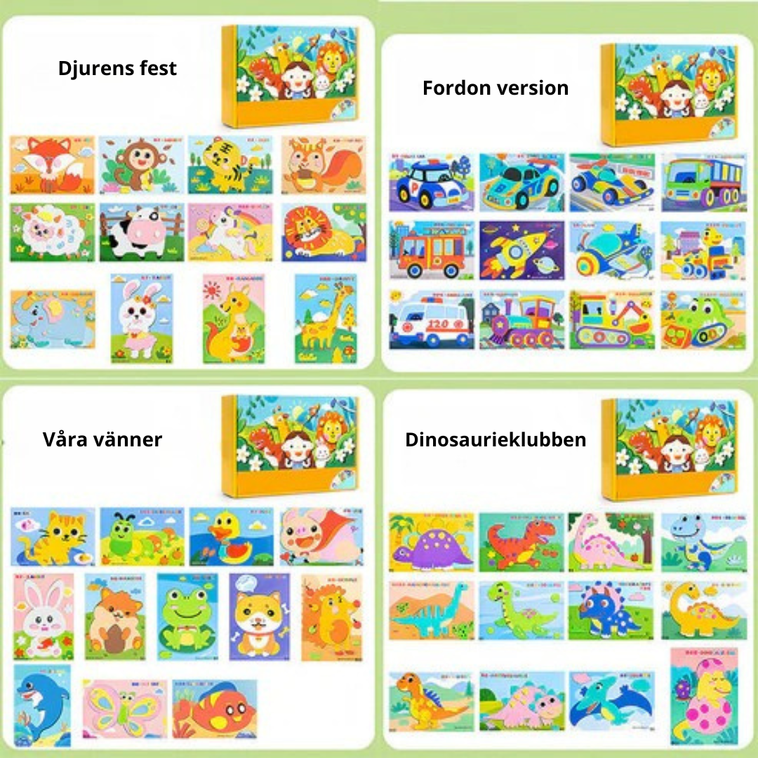 Norillo™ – Självhäftande 3D Klisterfigurer