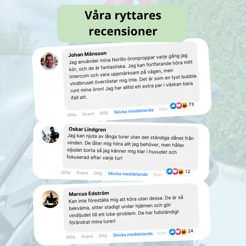 Norillo™ – Öronproppar -27 dB: Hör Trafiken, Slipp Tinnitus & Brus