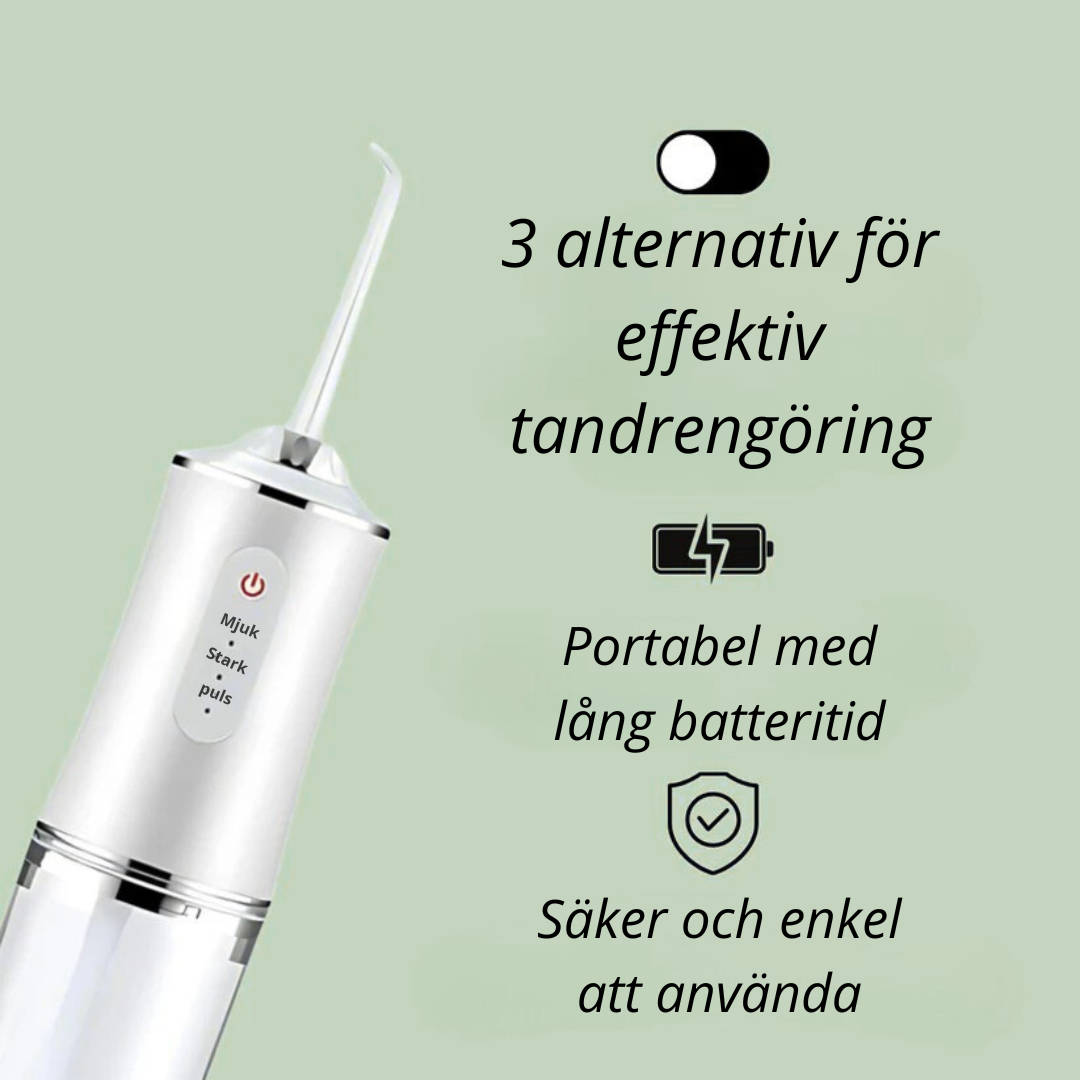 Norillo™ – Effektiv Pulsfloss som Förhindrar Plack, Irritation & bakterier i Tandköttet