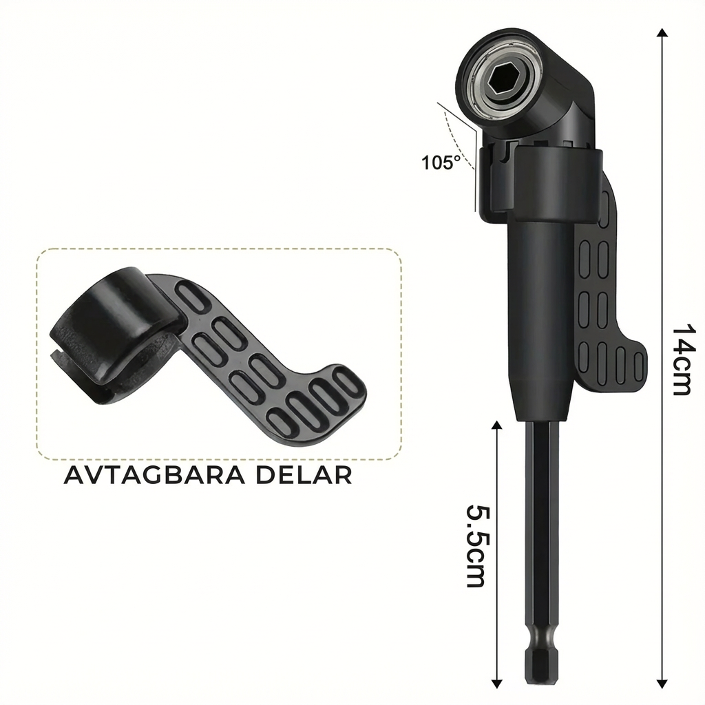 Norillo™ – Vinkeladapter som ger enkel åtkomst där vanliga verktyg inte kommer åt