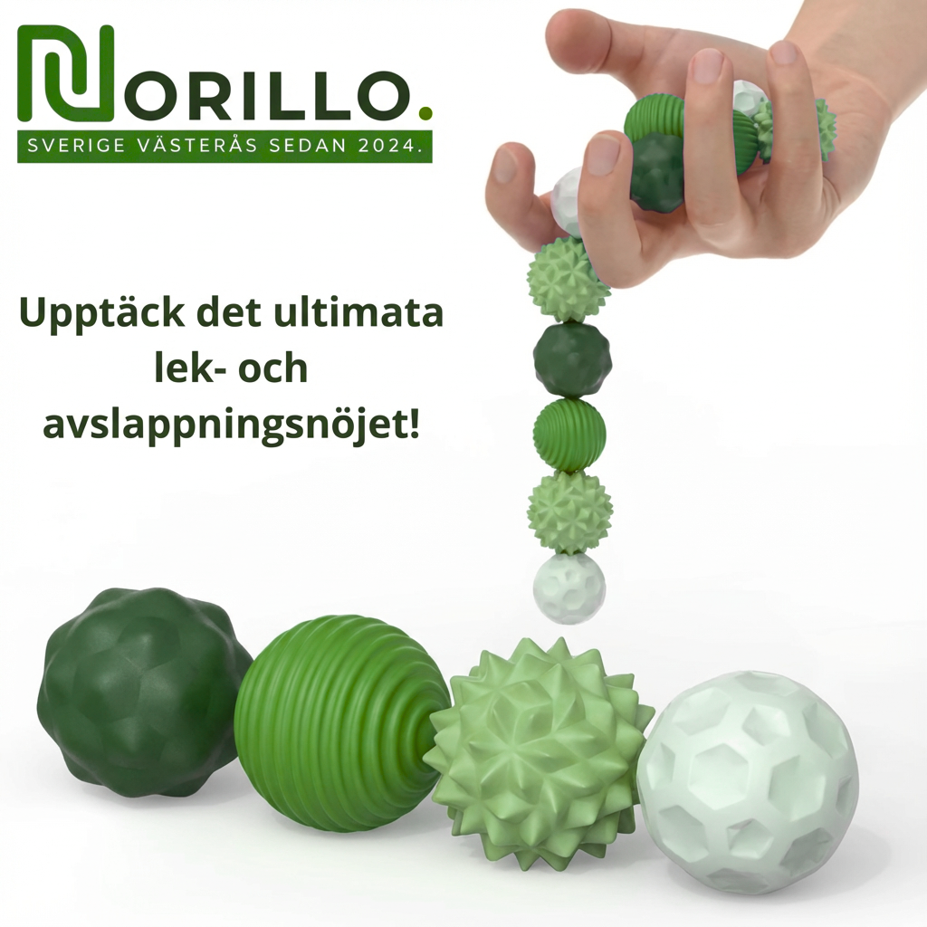 Norillo™ – Stresslindrande sensoriska bollar som lugnar händer och sinne