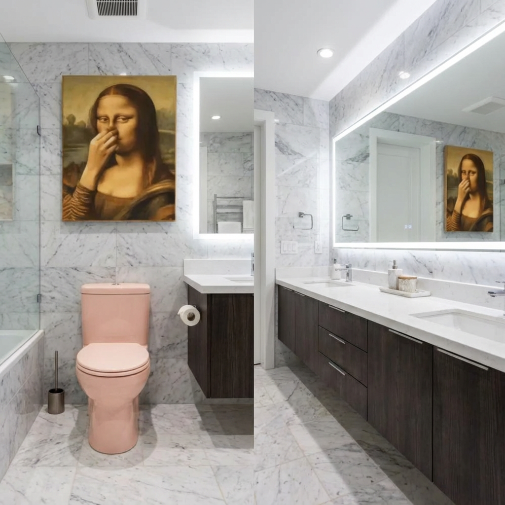 Norillo™ – Vintage badrums­tavla som förvandlar badrummet till skratt