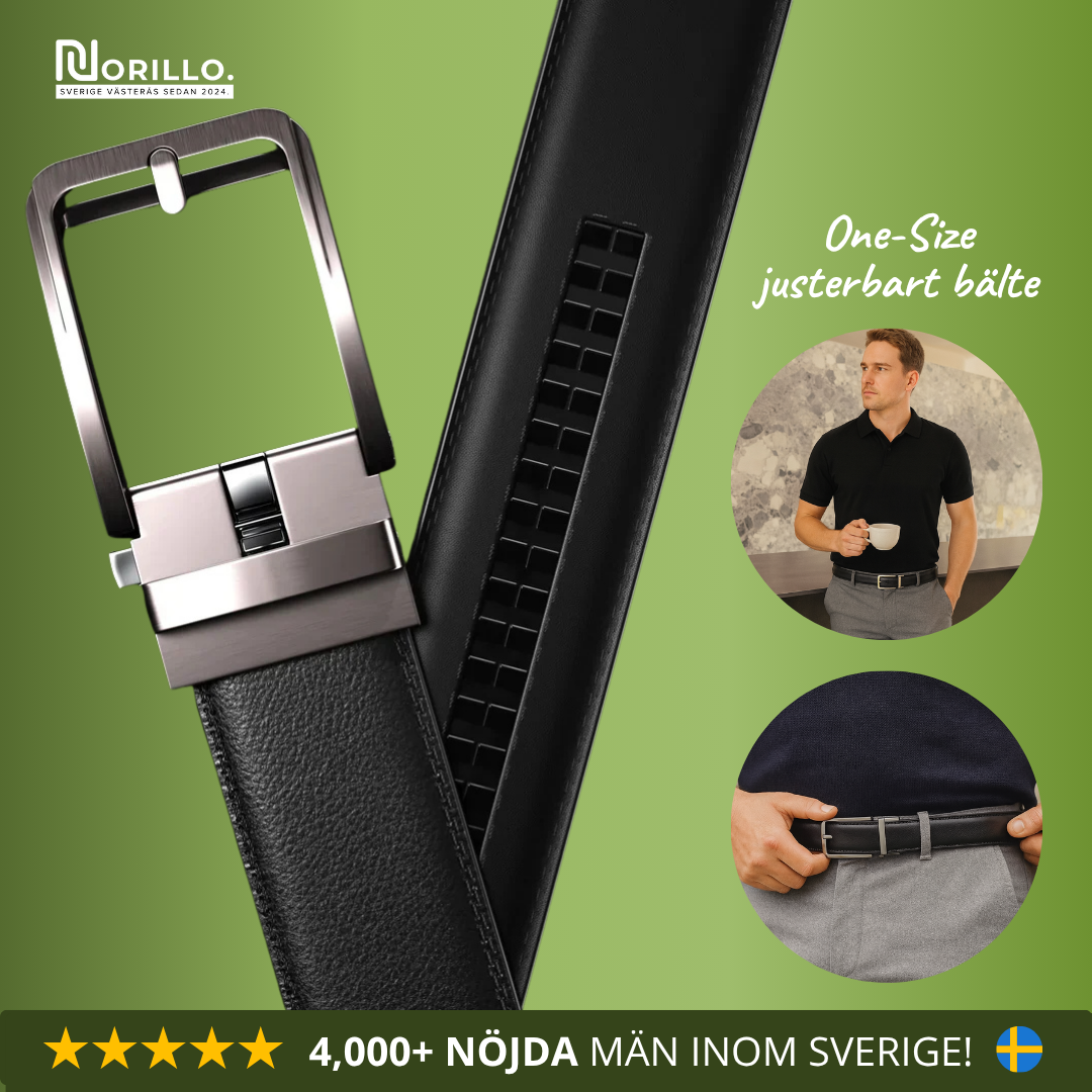 Norillo™ – Automatiskt Herrbälte med Steglös Justering