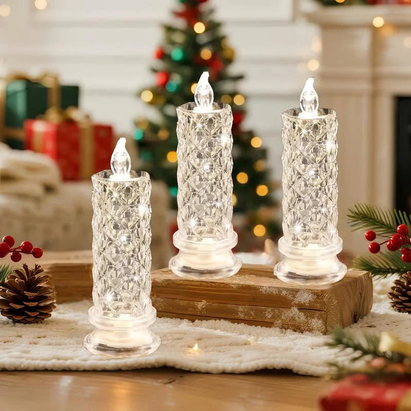 CrystalGlow™ – LED-ljusset i kristall (4st)
