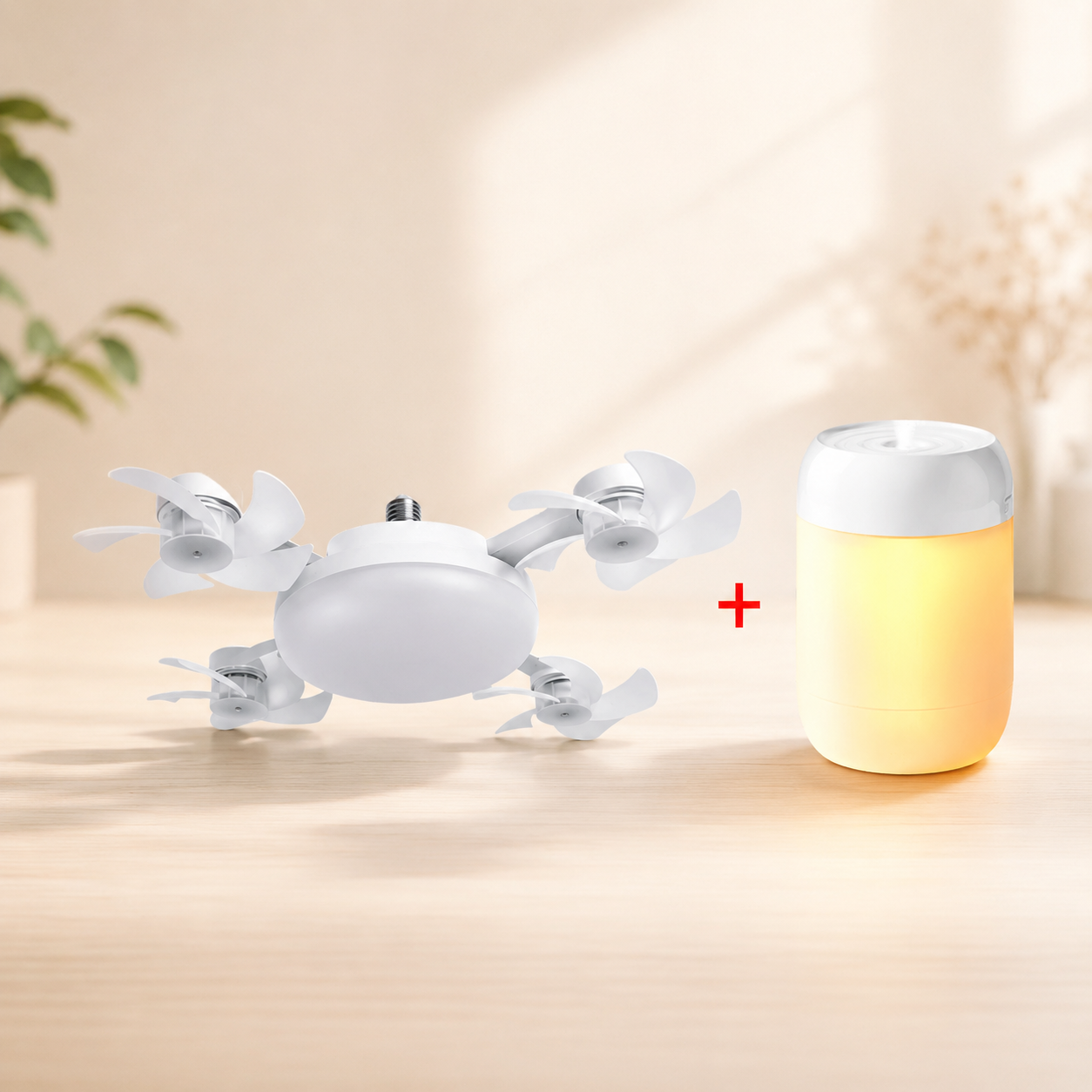 Norillo® – BreezeSocket – Takfläkt med lampa som skruvas i på minuter