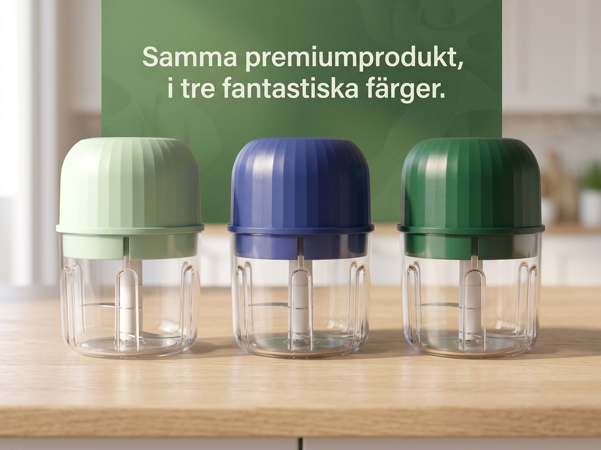 Norillo® – PrepPod – Sladdlös minihackare för vitlök, lök & örter på sekunder