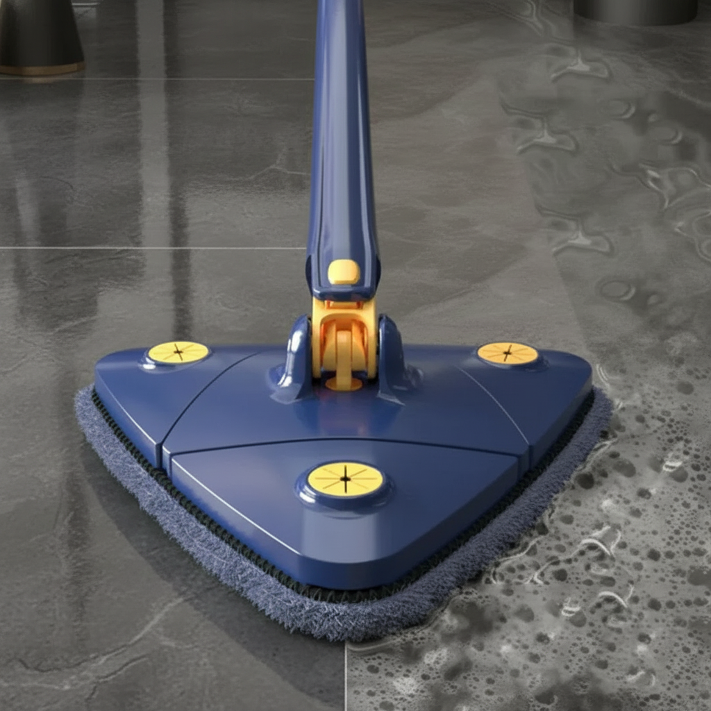 Norillo™ – Triangelformad 360° rengöringsmopp för hörn, kanter & trånga utrymmen
