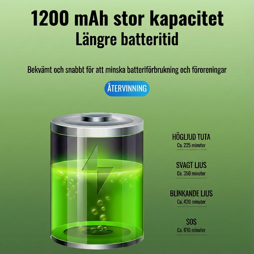 Norillo™ – 110 dB cykeltuta med långräckviddande framljus för nattkörning