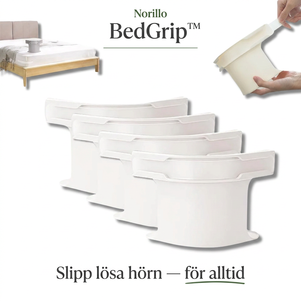Norillo™ – BedGrip – Slipp lösa hörn och skrynkliga lakan för alltid