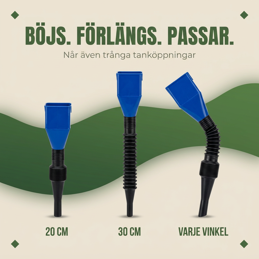 Norillo™ – DropStop – Tanktratt som klickar fast och aldrig spiller