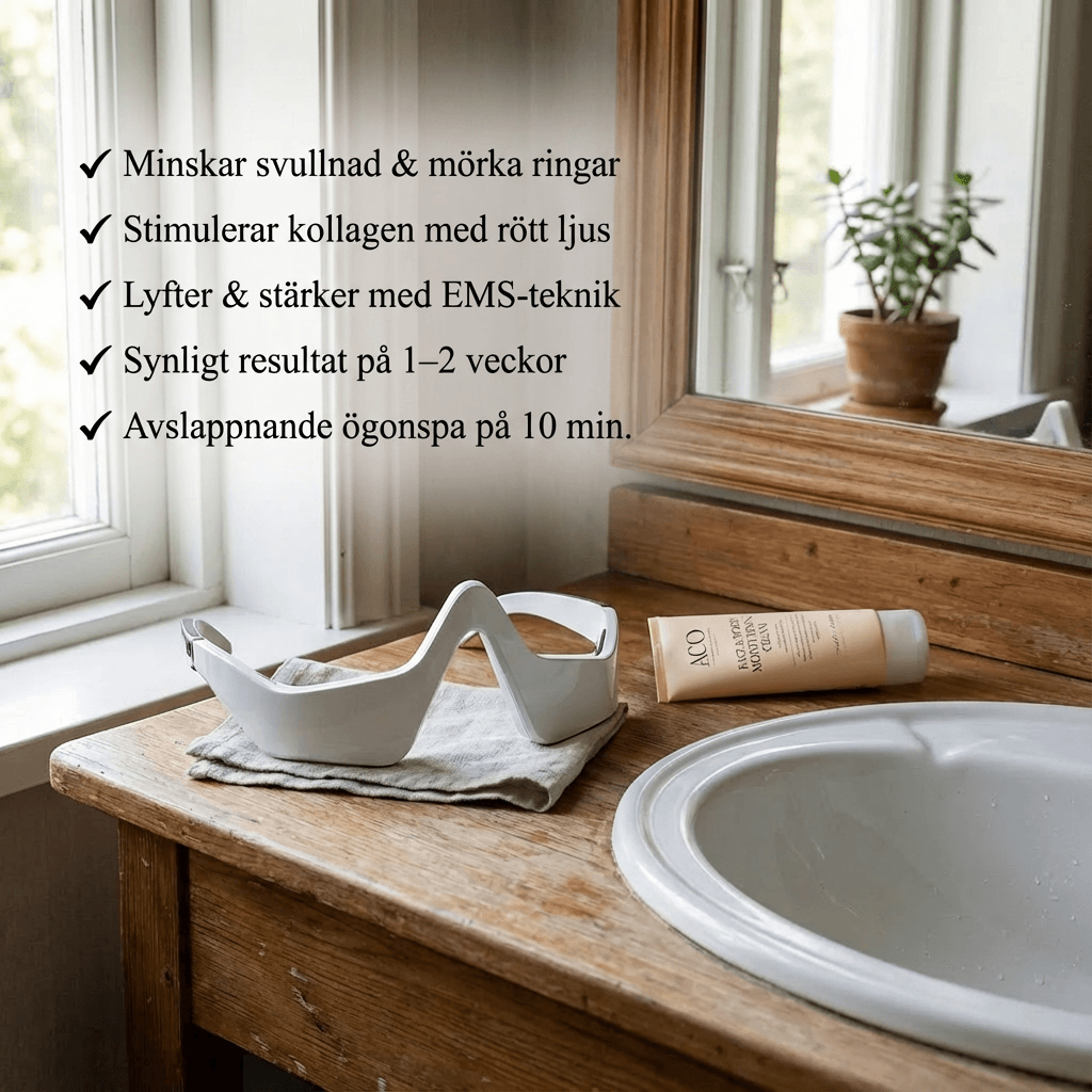 Norillo™ – Ögonmask med rött ljus & EMS som minskar svullnad och mörka ringar