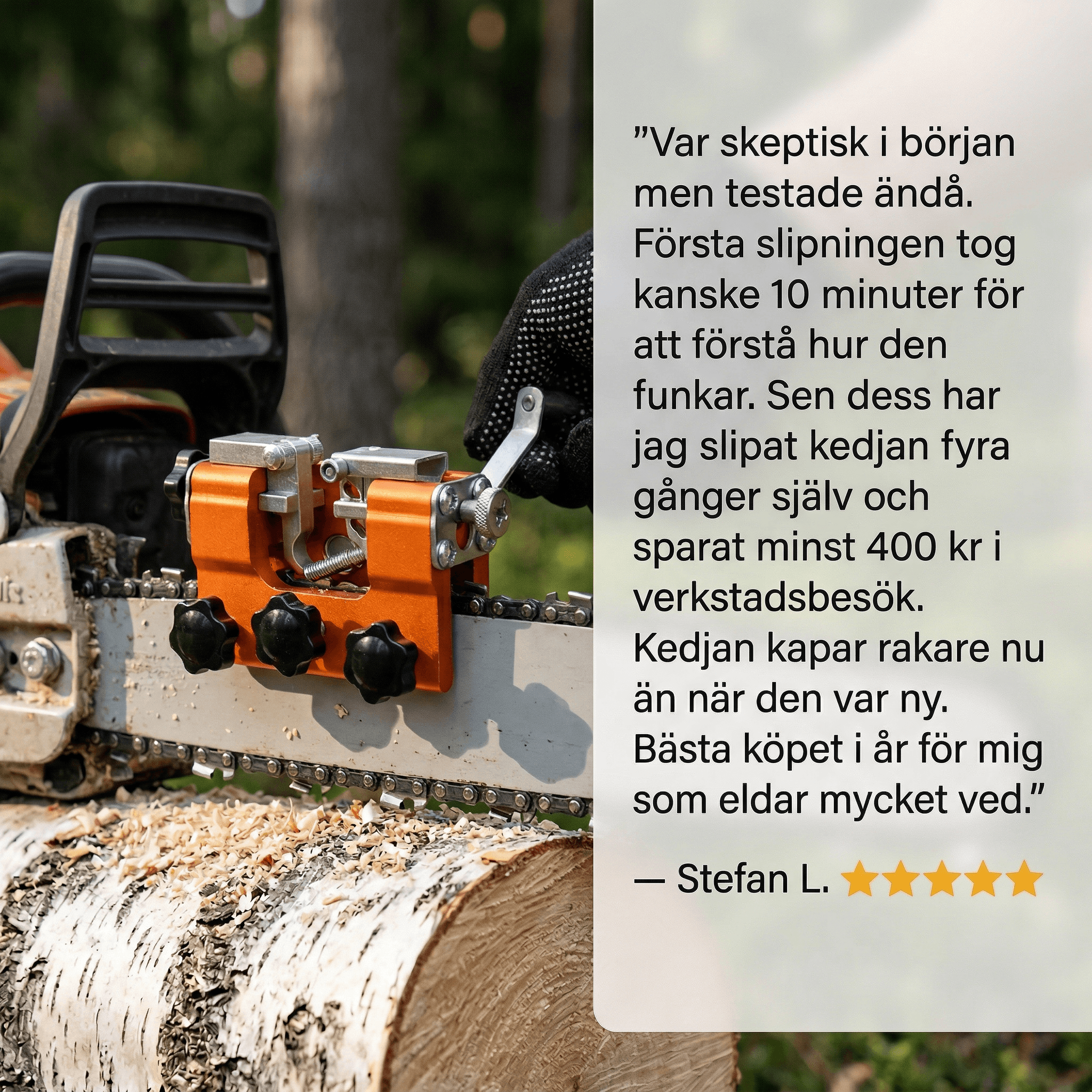 Norillo™ – Kedjeslip som ger vassare kedja på under 5 minuter